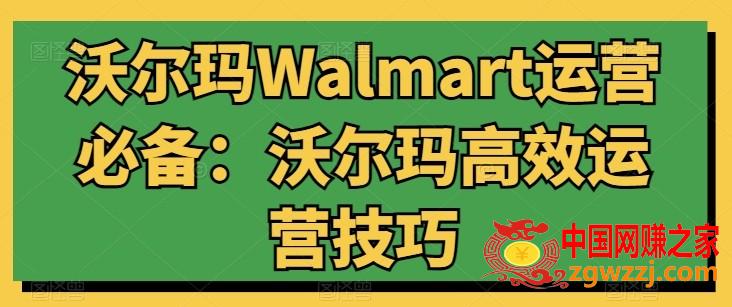 沃尔玛Walmart运营必备：沃尔玛高效运营技巧,沃尔玛Walmart运营必备：沃尔玛高效运营技巧,新品,如何,选品,第1张