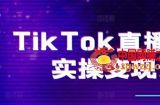TikTok直播带货实操变现课：系统起号、科学复盘、变现链路、直播配置、小店操作流程、团队搭建等。