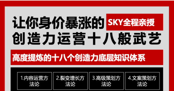 让你的身价暴涨的创造力运营十八般武艺 高度提炼的18个创造力底层知识体系,让你的身价暴涨的创造力运营十八般武艺 高度提炼的18个创造力底层知识体系,让你的身价暴涨的创造力运营十八般武艺 高度提炼的18个创造力底层知识体系,第1张