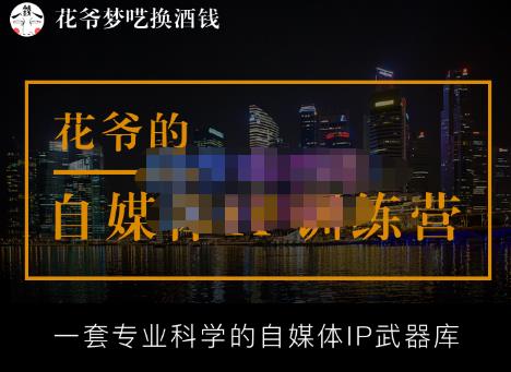 花爷的自媒体IP训练营(12期)，一套全新的“公域引流，私域成交”IP打法，直接带走,IP,内容,第1张