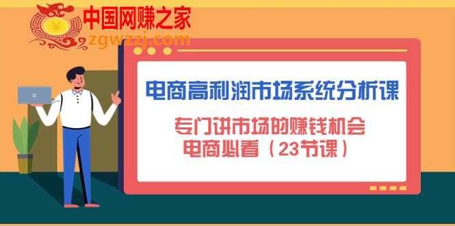 电商高利润市场系统分析课：专门讲市场的赚钱机会，电商必看（23节课）