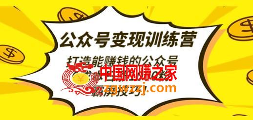 公众号变现训练营（第3期）打造能赚钱的公众号，0成本日涨1000粉，霸屏技巧,公众号变现训练营（第3期）打造能赚钱的公众号，0成本日涨1000粉，霸屏技巧-第1张图片-小彬网,技巧,mp4,公众号,第1张