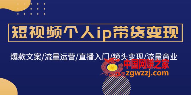 短视频个人ip带货变现：爆款文案/流量运营/直播入门/镜头变现/流量商业,短视频个人ip带货变现：爆款文案/流量运营/直播入门/镜头变现/流量商业,mp,文案,_,第1张