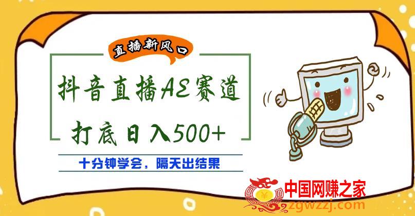 图片[1]-外面收费888的抖音AE无人直播项目，号称日入500+，十分钟学会，隔天出结果-阿灿说钱