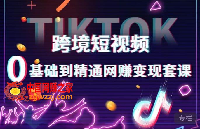 跨境短视频TIKTOK 0基础到精通网赚变现套课，跨境短视频独立站带货变现技巧