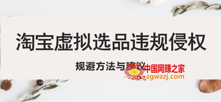 淘宝虚拟违规侵权规避方法与建议，6个部分详细讲解，做虚拟资源必看,淘宝虚拟违规侵权规避方法与建议，6个部分详细讲解，做虚拟资源必看,侵权,风险,建议,第1张