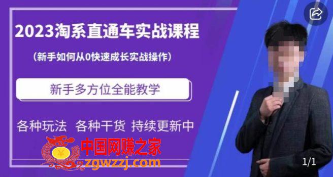 2023淘系直通车保姆式运营讲解，新手如何从0快速成长实战操作，新手多方位全能教学