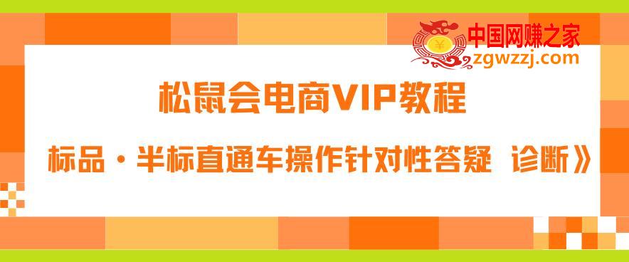 松鼠会电商VIP教程：松鼠《付费推广标品·半标直通车操作针对性答疑诊断》,松鼠会电商VIP教程：松鼠《付费推广标品·半标直通车操作针对性答疑&诊断》,标品,教程,第1张