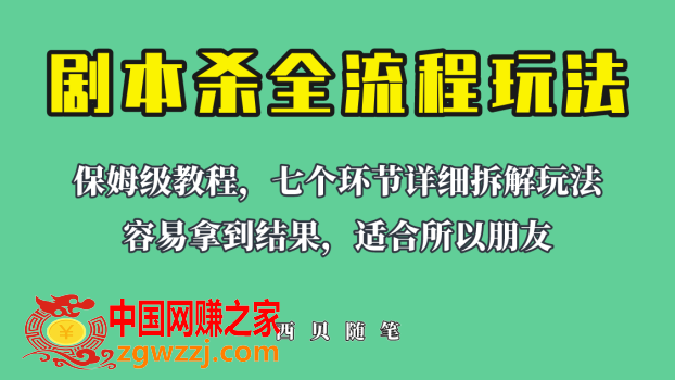 适合所有朋友的剧本杀全流程玩法，虚拟资源单天200-500收溢！,适合所有朋友的剧本杀全流程玩法，虚拟资源单天200-500收溢！,玩法,流量,素材,第1张