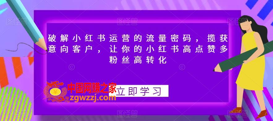 破解小红书运营的流量密码，揽获意向客户，让你的小红书高点赞多粉丝高转化,破解小红书运营的流量密码，揽获意向客户，让你的小红书高点赞多粉丝高转化,书,笔记,账号,第1张