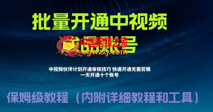 外面收费1980的暴力开通中视频计划教程，内附详细的快速通过中视频伙伴计划的办法,外面收费1980的暴力开通中视频计划教程，内附详细的快速通过中视频伙伴计划的办法,暴力,视频,项目,第1张