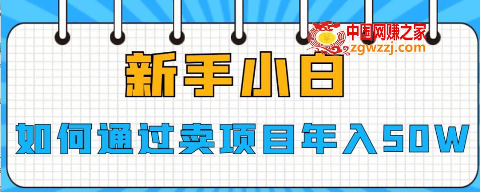 新手小白如何通过卖项目年入50W【揭秘】,新手小白如何通过卖项目年入50W【揭秘】,项目,小白,第1张