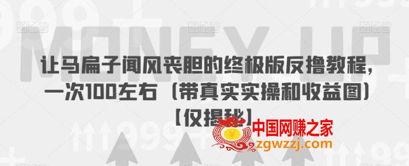 让马扁子闻风丧胆的终极版反撸教程，一次100左右（带真实实操和收益图）【仅揭秘】,让马扁子闻风丧胆的终极版反撸教程，一次100左右（带真实实操和收益图）【仅揭秘】,项目,操,骗子,第1张