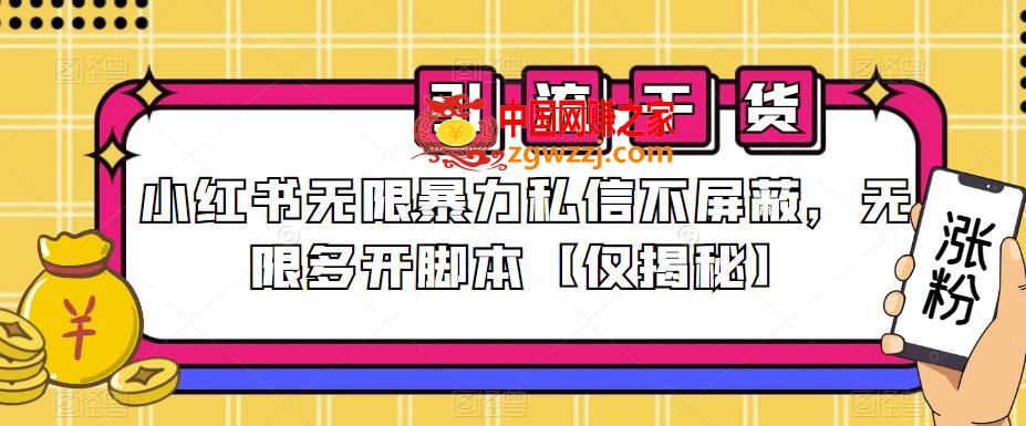 小红书无限暴力私信不屏蔽，无限多开脚本【仅揭秘】,小红书无限暴力私信不屏蔽，无限多开脚本【仅揭秘】,暴力,引流,第1张