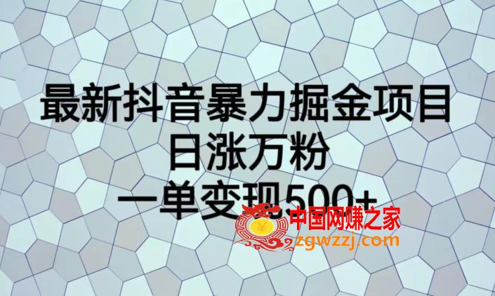 最新抖音暴力掘金项目，日涨万粉，一单变现500+【揭秘】,最新抖音暴力掘金项目，日涨万粉，一单变现500+【揭秘】,项目,掘金,暴力,第1张