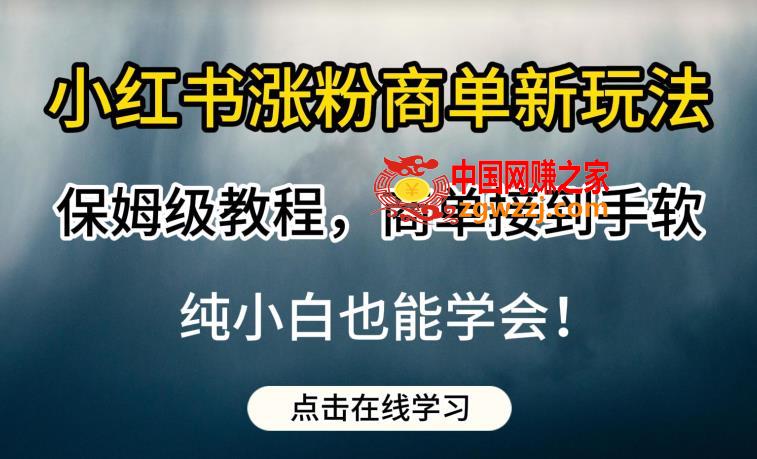 小红书涨粉商单新玩法，保姆级教程，商单接到手软，纯小白也能学会【揭秘】,小红书涨粉商单新玩法，保姆级教程，商单接到手软，纯小白也能学会【揭秘】,小红,赛道,教程,第1张