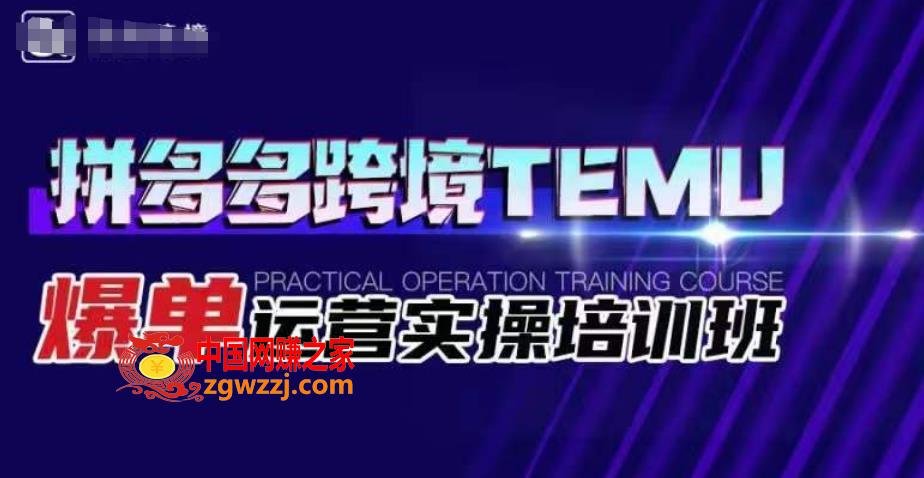 拼多多跨境TEMU爆单运营实操培训班，海外拼多多的选品、运营、爆单,拼多多跨境TEMU爆单运营实操培训班，海外拼多多的选品、运营、爆单,如何,技巧,第1张