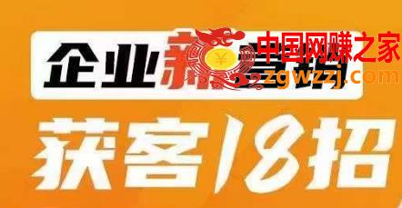 企业新营销获客18招，传统企业转型必学，让您的生意更好做！,企业新营销获客18招，传统企业转型必学，让您的生意更好做！,营销,案例,模式,第1张