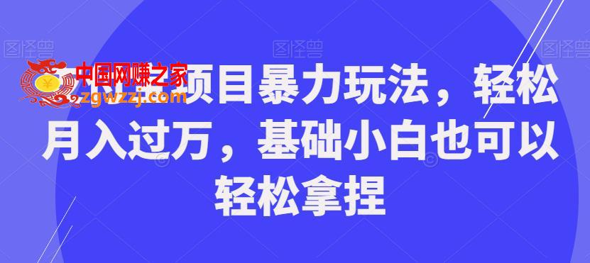 支付宝项目暴力玩法，轻松月入过万，基础小白也可以轻松拿捏【揭秘】