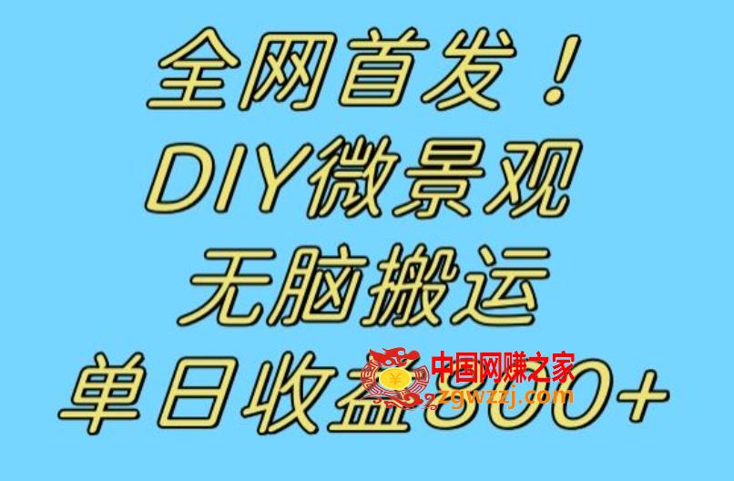 全网首发冷门赛道！DIY微景观，无脑搬运视频，日收益800+【揭秘】,a412885b2688d74eeb73003c399899ce_1-98.jpg,景观,项目,制作,第2张