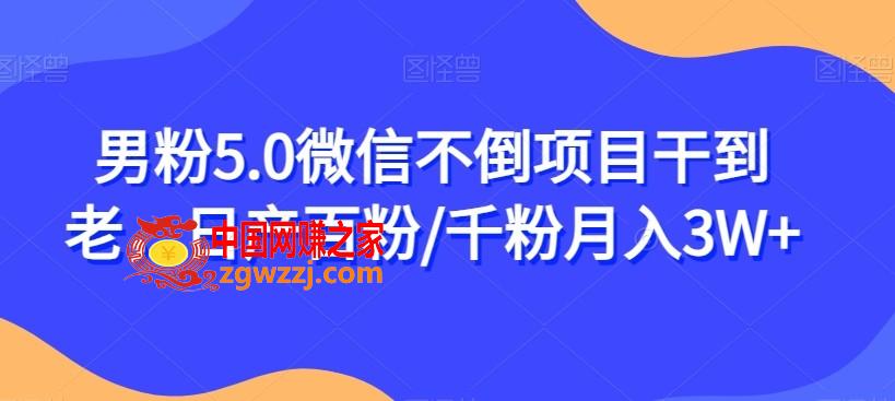 男粉5.0微信不倒项目干到老，日产百粉/千粉月入3W+【揭秘】,男粉5.0微信不倒项目干到老，日产百粉/千粉月入3W+【揭秘】,变现,我们,微信,第1张