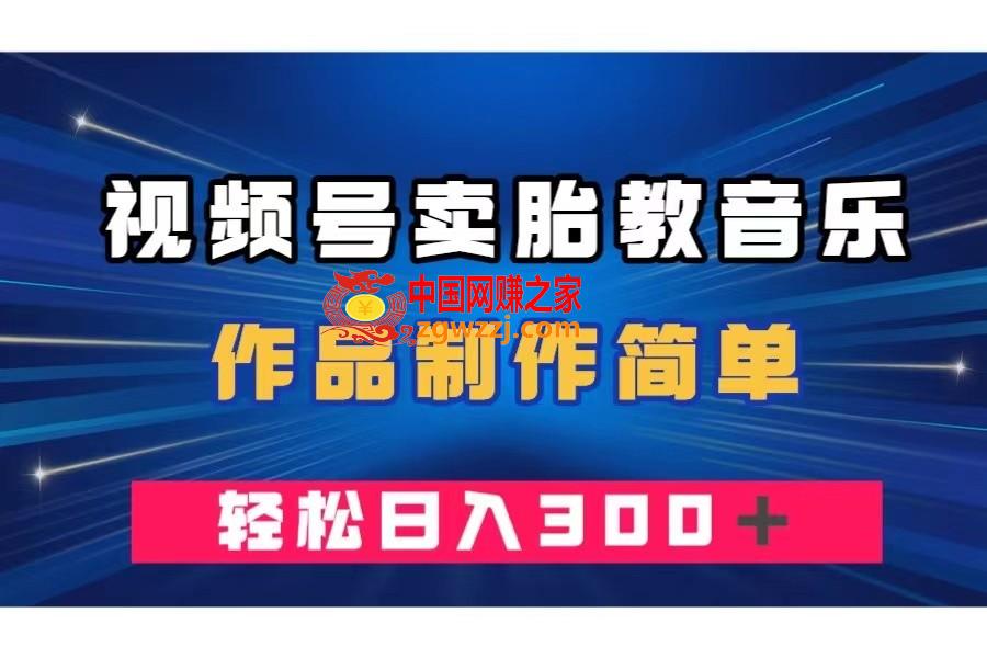 （7956期）微信视频号卖胎教歌曲，著作制作简单，一单49，轻轻松松日赚300＋,（7956期）微信视频号卖胎教歌曲，著作制作简单，一单49，轻轻松松日赚300＋,轻松,微信,视频,第1张