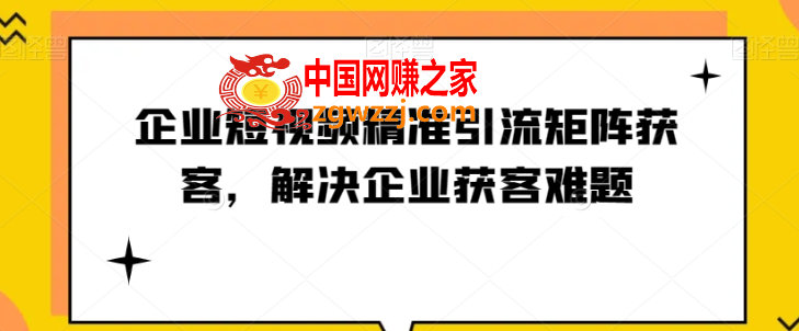 企业短视频精准引流矩阵获客，解决企业获客难题,企业短视频精准引流矩阵获客，解决企业获客难题,.mp4,如何,快速,第1张