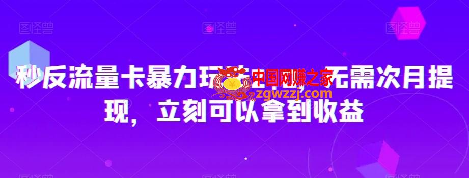 秒反流量卡暴力玩法2.0，无需次月提现，立刻可以拿到收益【揭秘】,秒反流量卡暴力玩法2.0，无需次月提现，立刻可以拿到收益【揭秘】,项目,可以,下载,第1张