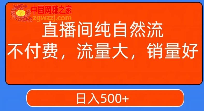 视频号直播间纯自然流，不付费，白嫖自然流，自然流量大，销售高，月入15000+【揭秘】,视频号直播间纯自然流，不付费，白嫖自然流，自然流量大，销售高，月入15000+【揭秘】,自然,直播间,流量,第1张