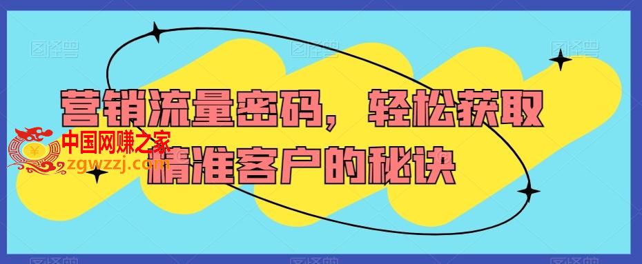 营销流量密码，轻松获取精准客户的秘诀