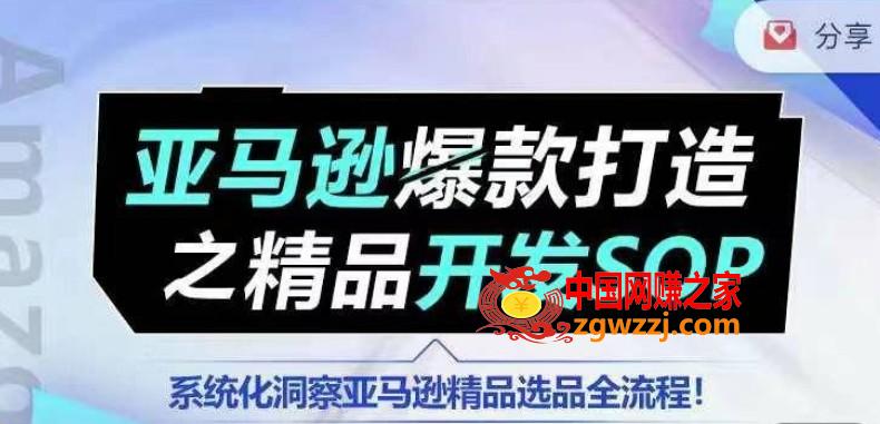 【训练营】亚马逊爆款打造之精品开发SOP，系统化洞察亚马逊精品选品全流程,【训练营】亚马逊爆款打造之精品开发SOP，系统化洞察亚马逊精品选品全流程,选品,精品,适合,第1张