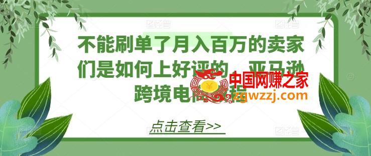 不能刷单了月入百万的卖家们是如何上好评的，亚马逊跨境电商教程,不能刷单了月入百万的卖家们是如何上好评的，亚马逊跨境电商教程,评论,下载,学习,第1张