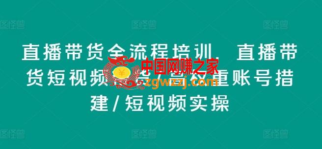 直播带货全流程培训，直播带货短视频带货/高权重账号措建/短视频实操,直播带货全流程培训，直播带货短视频带货/高权重账号措建/短视频实操,直播,账号,如何,第1张