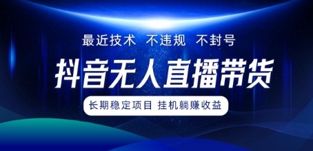 最新技术无人直播带货，不违规不封号，操作简单，小白轻松上手，可批量放大,最新技术无人直播带货，不违规不封号，操作简单，小白轻松上手，可批量放大,项目,放大,第1张