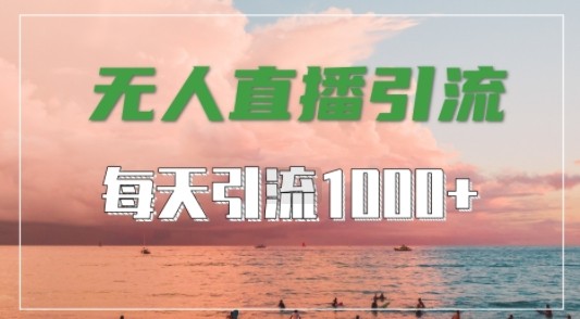 抖音快手视频号全平台通用，无人直播引流法，超暴力引流1000+高质量精准创业粉【揭秘】