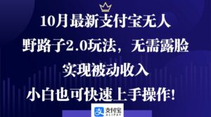 （12824期）10月最新支付宝无人野路子2.0玩法，无需露脸，实现被动收入，小白也可&amp;#8230;,edf4603f3459800964d70a6673e1532d_20241004131845984-20241004051845-66ff7ab531acc-300x167.jpg,直播,支付,无人,第1张