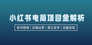 （12915期）小红书电商项目全解析，包括账号搭建、店铺运营、笔记发布  实现流量变现,8d4cbdbe244408b3d1e99db127dfb9f7_20241011143104378-20241011063104-6708c628d4274-300x149.jpg,小红,笔记,如何,第1张